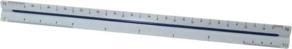 Staedtler - 12 Inch Long, Plastic Triangular Scales - Eagle Tool & Supply