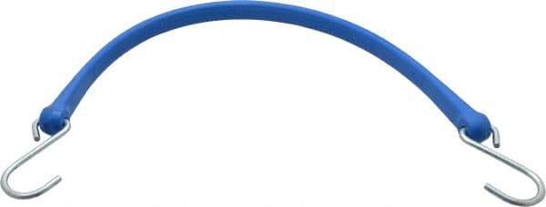 The Perfect Bungee - Heavy Duty Tie Down with S Hook - 24" OAL, Blue - Eagle Tool & Supply