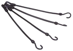 The Perfect Bungee - Stretch-n-Flex Web Tie Down with Molded in Hook & Safety Clasp - 24" OAL, Red - Eagle Tool & Supply