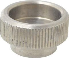 KIPP - 20mm Head, Knurled (Open Face) Knob - Tapped, Stainless Steel - Eagle Tool & Supply