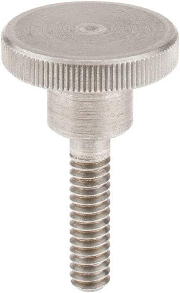 KIPP - 20mm Head, Knurled Knob - Threaded Stem, Stainless Steel - Eagle Tool & Supply