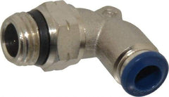 Value Collection - 1/4" Outside Diam, 1/4 Universal, Nickel Plated Brass Push-to-Connect Tube Male Swivel Elbow - 250 Max psi, Tube to Universal Thread Connection, Buna O-Ring - Eagle Tool & Supply