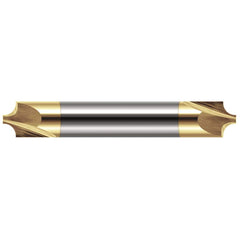 Harvey Tool - Corner Rounding End Mills; Material: Solid Carbide ; Single or Double End: Double ; Radius (Inch): 11/64 ; Radius (Decimal Inch): 0.1720 ; Mill Diameter (Inch): 7/16 ; Mill Diameter (Decimal Inch): 0.4375 - Exact Industrial Supply