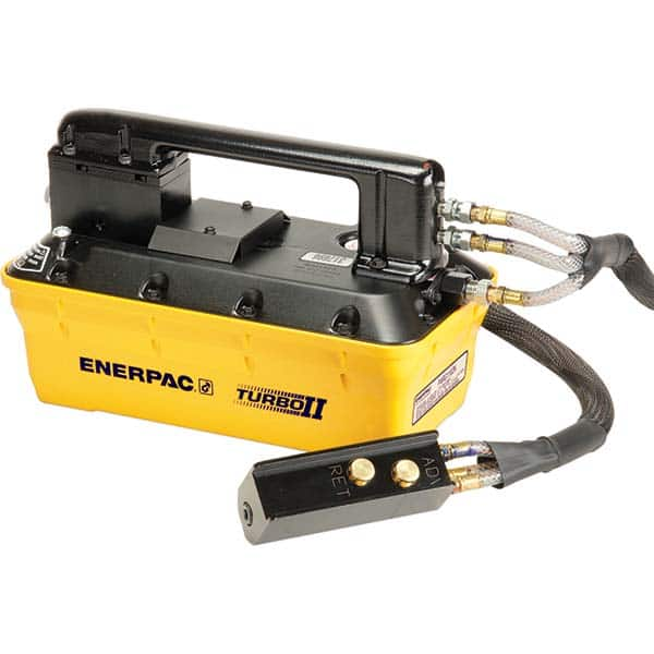 Enerpac - Power Hydraulic Pumps & Jacks Type: Air-Hydraulic Pressure Rating (psi): 10000 - Eagle Tool & Supply