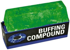 Osborn - 1 Bar Green Rouge Compound - Compound Grade Very Fine, Green, For Fine Polishing, Use on Premium Colored Aluminum, Stainless Steel & Steel - Eagle Tool & Supply