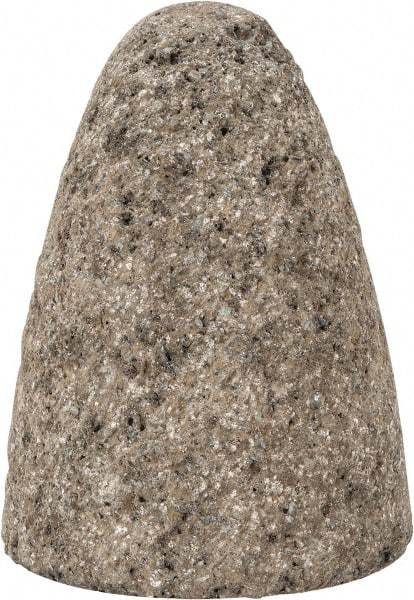 Norton - Type 16, 2-3/4" Max Diam, 3-1/2" Head Thickness, 16 Grit Cone - Zirconia Alumina, Very Coarse Grade, 5/8-11 Shank Thread - Eagle Tool & Supply