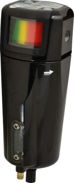 Parker - 63 CFM Oil, Dust, Water, Particulate Filter - 1/4" NPT, 250 psi, Auto Drain - Eagle Tool & Supply