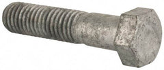 Value Collection - 1/2-13 Thread, 2-1/4" Length Under Head, Steel Hex Head Bolt - Hot Dipped Galvanized Coated, UNC Thread, ASTM A307, Grade 2 - Eagle Tool & Supply