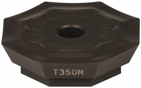 Seco - OFER070405 M16 Grade T350M Carbide Milling Insert - TiCN/Al2O3 Finish, 0.18" Thick, 0.706" Inscribed Circle - Eagle Tool & Supply