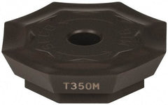 Seco - OFER070405 M16 Grade T350M Carbide Milling Insert - TiCN/Al2O3 Finish, 0.18" Thick, 0.706" Inscribed Circle - Eagle Tool & Supply