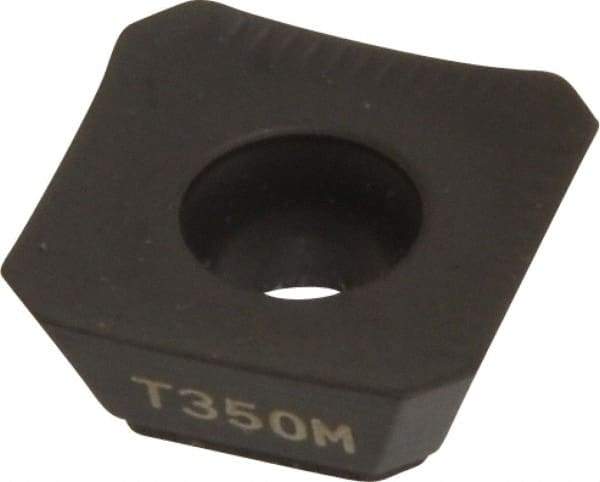 Seco - SEEX09T3 ME07 Grade T350M Carbide Milling Insert - TiCN/Al2O3 Finish, 0.156" Thick, 3/8" Inscribed Circle - Eagle Tool & Supply