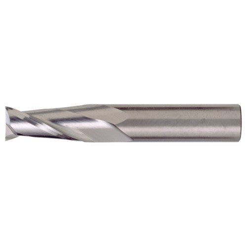 ‎1/16″ × 1/8″ × 1/4″ × 1-1/2″ RHS / RHC Solid Carbide 2-Flute Square End Single End General Purpose End Mill - TiAlN - Exact Industrial Supply