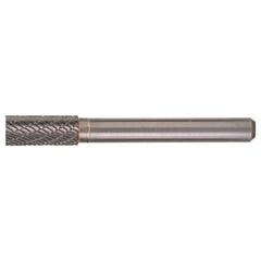 SA-3 Double Cut Solid Carbide Bur-Cylindrical without End Cut - Exact Industrial Supply