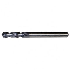 #20 RHS / RHC HSS-CO 8% (M42) 135 Degree Split Point Q-AMD Aircraft Maintenance Short Flute Jobber Drill - TiCN - Eagle Tool & Supply