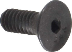 Value Collection - #6-40 UNF Hex Socket Drive, Flat Screw - Alloy Steel, Black Oxide Finish, Fully Threaded, 3/8" OAL - Eagle Tool & Supply
