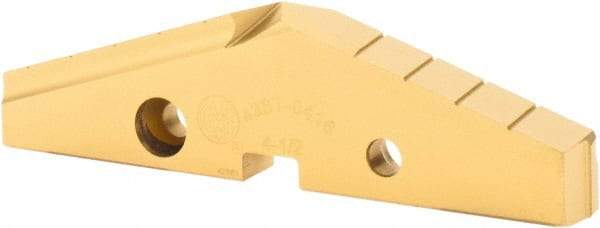 Allied Machine and Engineering - 4-1/2" Diam x 7/16" Thick, Seat Code 8, 144° Included Angle Spade Drill Insert - TiN Coated, High Speed Steel, Series GEN2 T-A - Eagle Tool & Supply