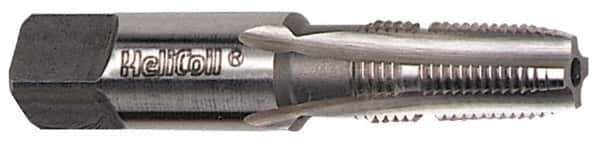 Heli-Coil - 3/8-18 NPT Thread 4 Flutes, Plug Chamfer, Bright Finish, High Speed Steel, Pipe STI Tap - 3-1/8" Overall Length, 0-11/16" Shank Diam, 0.515" Square Size, 1-3/8" Thread Length - Eagle Tool & Supply