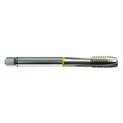 M3 × 0.5 3FL 6H Cobalt Spiral Point Plug Yellow Ring Tap-Bright FORM-B DIN 376 - Eagle Tool & Supply