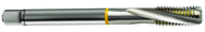 M8x0.75 6H 3-Flute Cobalt Yellow Ring Semi-Bottoming 15 degree Spiral Flute Tap-Bright - Eagle Tool & Supply