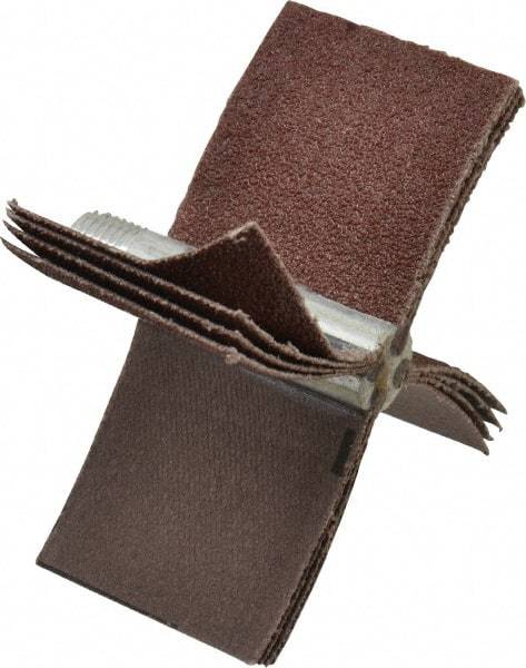 Merit Abrasives - 60 Grit, Coated, Aluminum Oxide Bore Polisher - Medium Grade, 16,000 RPM, Polishes Bores with 2-1/8 to 2-1/2" Diam - Eagle Tool & Supply