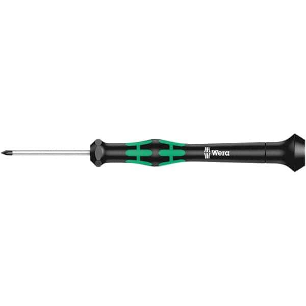 Wera - M Point, 40mm Blade Length Microstix Screwdriver - 137mm OAL - Eagle Tool & Supply