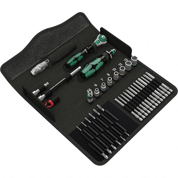 Wera - Screwdriver Bit Sets Type: Micro Bit Set Drive Size: 1/4 (Inch) - Eagle Tool & Supply