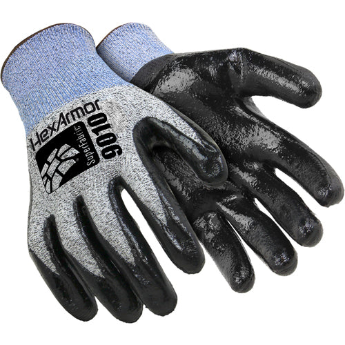 9000 Series HPPE Fiberglass Shell with Flat Nitrile Palm Dip Size XL