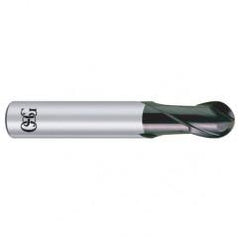 3/8" Dia. - 2-3/16" OAL - Carbide - Ball End HP End Mill-2 FL - Eagle Tool & Supply