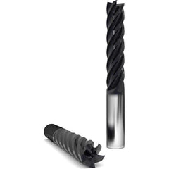 GWS - 5/8" Diam 5 Flute Solid Carbide 0.12" Corner Radius End Mill - Eagle Tool & Supply