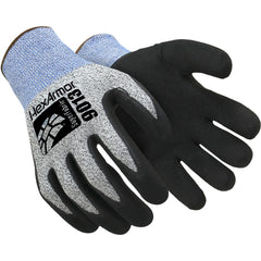 9000 Series HPPE Fiberglass Shell with Sandy Nitrile Palm Dip Size M