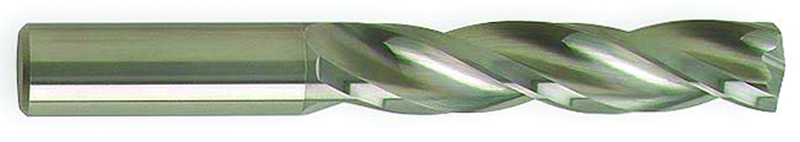 7.7mm Dia-Carbide HP 5XD Drill-150Â° Point-Bright - Eagle Tool & Supply