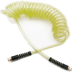 Parker - Coiled & Self-Storing Hose Inside Diameter (Inch): 1/4 Material: 95A Shore Durometer Polyurethane - Eagle Tool & Supply