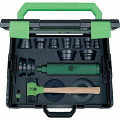 KUKKO - 37 Piece, Black/Green Plastic Bearing Fitting Kit - For Use with Ball Bearings - Eagle Tool & Supply