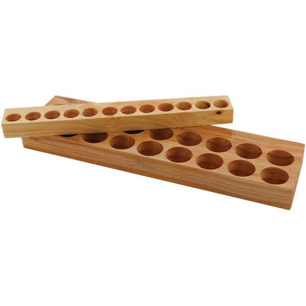 Techniks - Collet Racks & Trays Compatible Collet Series: ER16 Number of Collets Held: 10 - Exact Industrial Supply