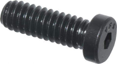 Value Collection - 1/4-20 UNC Hex Socket Drive, Low Socket Cap Screw - Alloy Steel, Black Oxide Finish, Fully Threaded, 3/4" Length Under Head - Eagle Tool & Supply