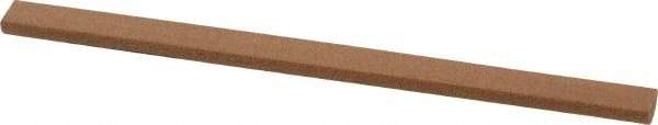 Norton - 4" Long x 5/16" Diam Aluminum Oxide Sharpening Stone - Half Round, Medium Grade - Eagle Tool & Supply