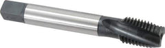 Emuge - 7/8-9 UNC 3 Flute 3BX Modified Bottoming Spiral Flute Tap - Cobalt, Oxide Finish, 5.512" OAL, Right Hand Flute, Right Hand Thread, Series Rekord D-Ti - Eagle Tool & Supply