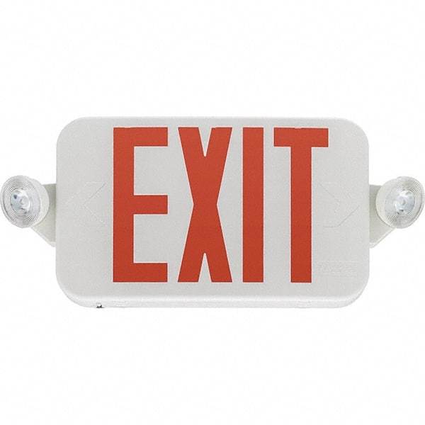 Lithonia Lighting - Combination Exit Signs Mounting Type: Ceiling Mount; End Mount; Wall Mount Number of Faces: 1 - Eagle Tool & Supply