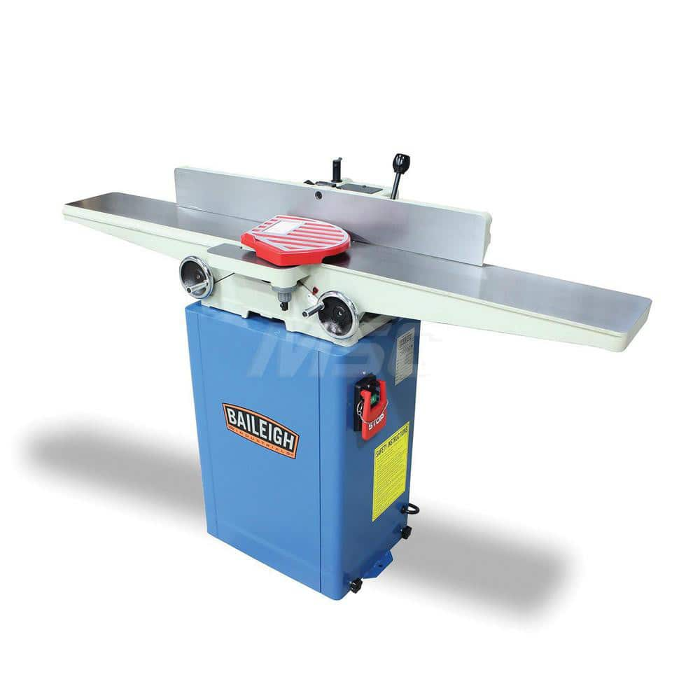 Jointers; Maximum Cutting Width (Inch): 6; Maximum Cutting Depth (Inch): 1/2; Cutter Head Speed (RPM): 4800.00; Table Length (Inch): 56; Voltage: 110/220; Horsepower (HP): 1; Phase: 1; Fence Length (Inch): 29; Fence Height (Inch): 4; Maximum Rabbeting Cap