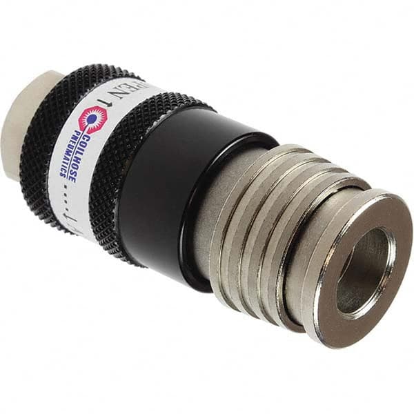 Coilhose Pneumatics - Pneumatic Hose Fittings & Couplings Type: Safety Coupler Thread Size: 1/4 - Eagle Tool & Supply