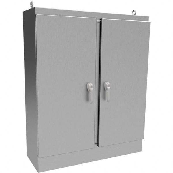 Wiegmann - NEMA 4X Stainless Steel Standard Enclosure with Cabinet Hinged Cover - Eagle Tool & Supply