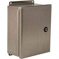 Wiegmann - NEMA 4 Stainless Steel Standard Enclosure with Continuous Hinge Cover - Eagle Tool & Supply