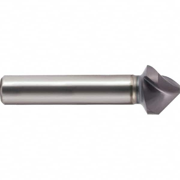 Guhring - 10mm Head Diam, 6mm Shank Diam, 3-Flute 90° Cobalt Countersink - Eagle Tool & Supply