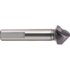 Guhring - 12.4mm Head Diam, 8mm Shank Diam, 3-Flute 90° Cobalt Countersink - Eagle Tool & Supply