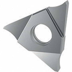 Grooving Insert: GE 30504, Solid Carbide Uncoated, Neutral, 0.75 mm Cutting Width, 1.5 mm Max Depth