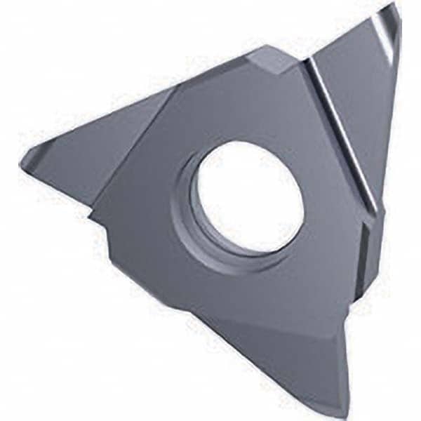 Grooving Insert: GE 30504, Solid Carbide TiCN Finish, Neutral, 1.2 mm Cutting Width, 3 mm Max Depth