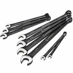 Combination Wrench Set: 9 Pc, 1/2″ 1/4″ 11/16″ 3/4″ 3/8″ 5/16″ 5/8″ 7/16″ & 9/16″ Wrench, Inch Manganese Phosphate Finish