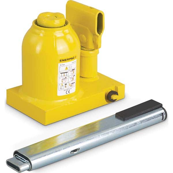 Enerpac - Manual Bottle, Screw, Ratchet & Hydraulic Jacks Type: Hydraulic Bottle Jack Load Capacity (Ton): 10 (Inch) - Eagle Tool & Supply