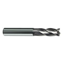 16mm Dia. x 92mm Overall Length 4-Flute Square End Solid Carbide SE End Mill-Round Shank-Center Cut-Uncoated - Eagle Tool & Supply