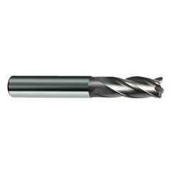 12mm Dia. x 83mm Overall Length 4-Flute Square End Solid Carbide SE End Mill-Round Shank-Center Cut-Uncoated - Eagle Tool & Supply